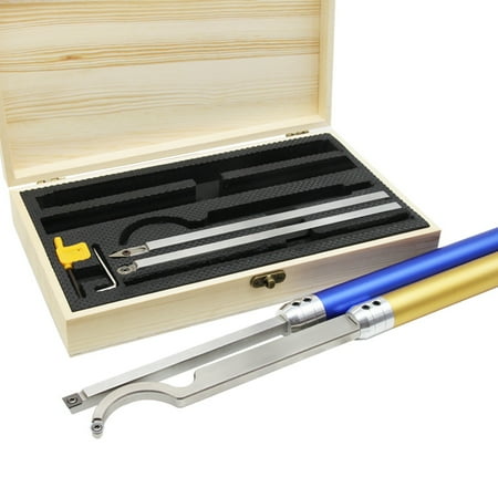 

Woodturning Tools Set Woodworking Chisel Inserts Cutter Stainless Steel Bar Aluminum Handle Wood Turning for Lathe(6In1)