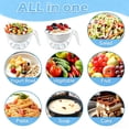thumbnail image 5 of 2 Pcs Ice Salad Bowl with Lid, Large Ice Chilled Serving Bowls for Parties, Ice Chilled Dip Bowl, Stainless Steel Chilled Salad Bowl for Chilled Pasta, Potato, Dressing, Fruit, 5 of 10