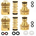 thumbnail image 5 of Brass Thread Hose Coupling 1/2 Inch Quick Connection Water Adapters for Faucet Tap, 5 of 13