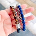 thumbnail image 2 of LinYooLi Cuff Bracelet for Men Natural Stones Frosted Beads Chain Personality Trendy Daily Accessory Gift for Father Boyfriend Son, 2 of 7