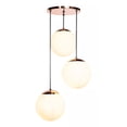 thumbnail image 2 of Lampara Colgante Vidrio Soplado Blanco 3 Luces Maxxi, 2 of 2