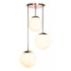 thumbnail image 2 of Lampara Colgante Vidrio Soplado Blanco 3 Luces Maxxi, 2 of 2