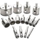 thumbnail image 1 of Diamond Drill Bit Set Hole, 15pcs Hole Saw Set For Glass, Marble, Granite Stone, 1 of 5