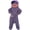 Purple, variant on Big Mouth Monster Costume Onesie for Adults – Goofy Hooded Pajamas with Comb Prop, Baggy Fit for Halloween Size S