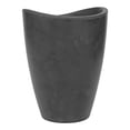 thumbnail image 2 of eCOBO 15.7 inches Eco-Friendly Round Pot Planter Onda Indoor/Outdoor use, Durable, Versatile & Lightweight, Designed by Brazilian Artisans, Contemporary All-Weather Design –Black, 2 of 7