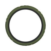 XMXY Car Steering Wheel Cover, Blooming Daffodils Illustration Non-Slip Jeep Truck Universal Elastic Steering Wheel Protector 15 inch