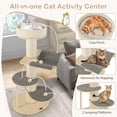 thumbnail image 5 of Gymax 47'' Cat Tree for Indoor Cats w/ Thickened Sisal Scratching Posts 2 Platforms, 5 of 10