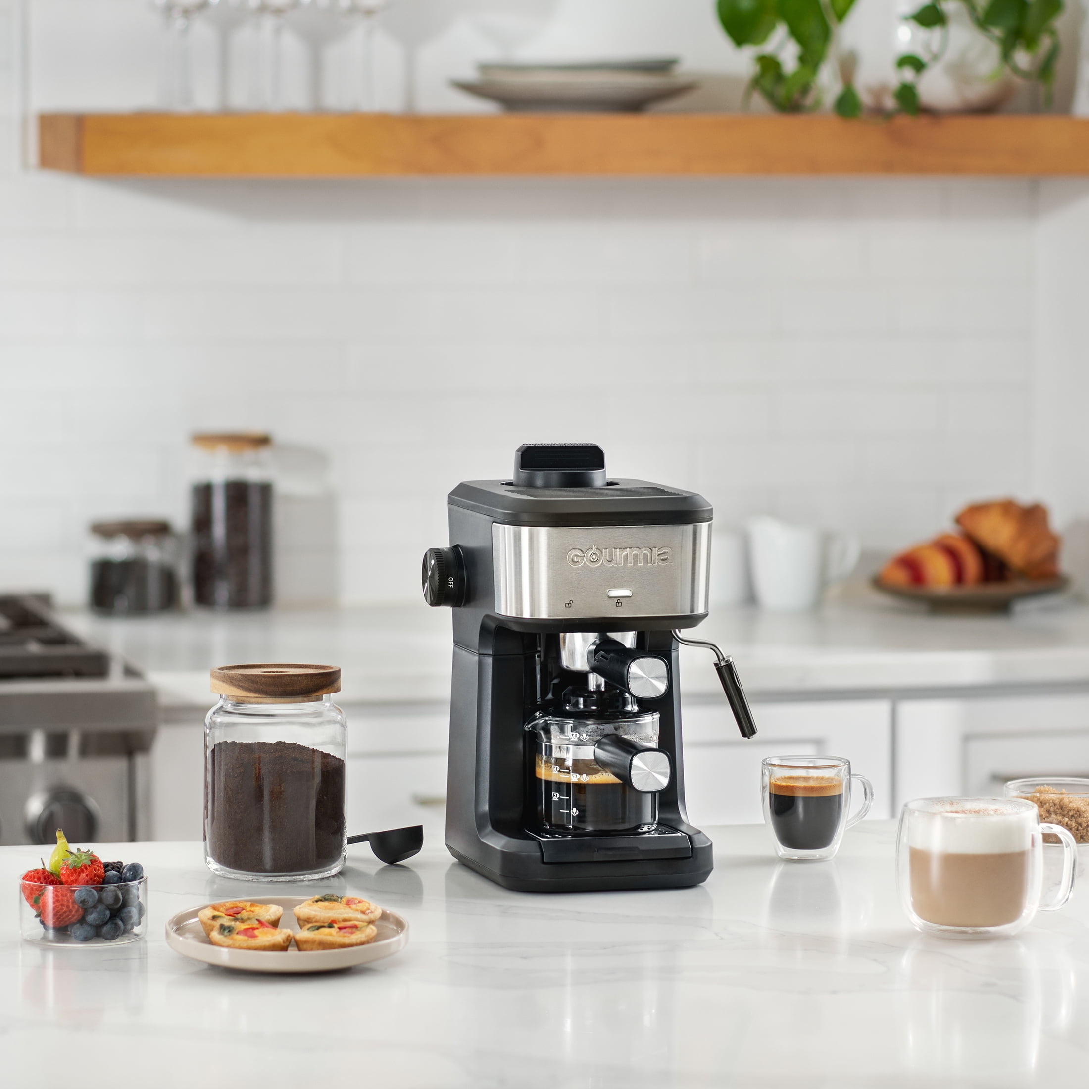 Gourmia Espresso, Cappuccino, Latte & Americano Maker with