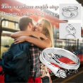 thumbnail image 3 of 2 Pcs Hug Ring 925 Sterling Silver Plated Hand Rings For Women Girls, Adjustable, 3 of 3