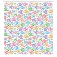 thumbnail image 2 of Ambesonne Fish Shower Curtain, Doodle Fish Happy Aquarium, 69"Wx84"L, Multicolor, 2 of 2
