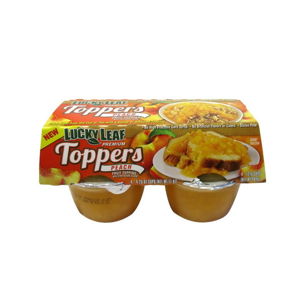 (Price/CASE)Lucky Leaf FCPFP0040LKL01 Lucky Leaf Premium Toppers Peach