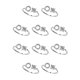 thumbnail image 3 of Guardurnaity Anillo abierto con letras mayúsculas de cobre, anillos seguros reutilizables para compras, joyería de maquillaje ornamental, regalo Letra O 10piezas, 3 of 6