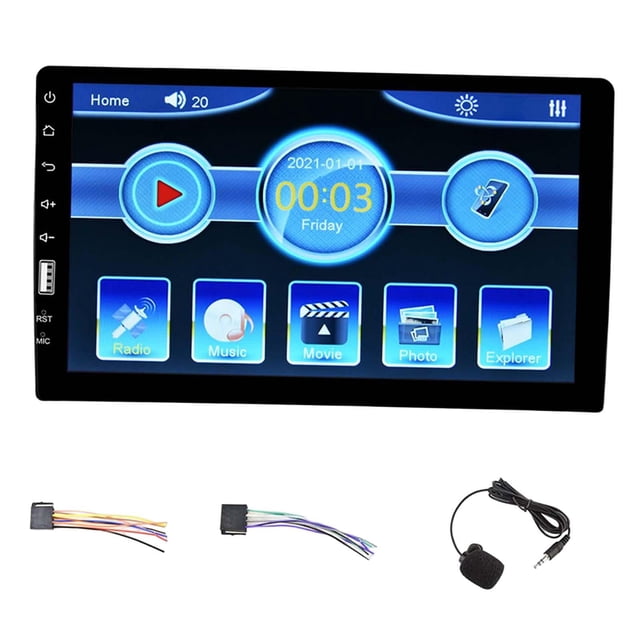 TISHITA Car Radio Player Handsfree Calling FM Radio 9inch Touch Screen Camera Car Radio Car Radio Only