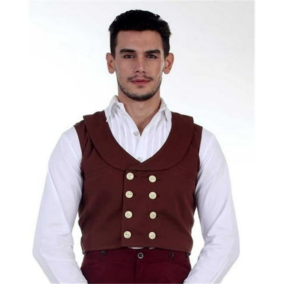 The Pirate Dressing C1285 Double-Breasted Engineer Vest- 2XL