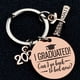 thumbnail image 4 of Llavero de acero inoxidable para graduado de 2024, colgante para bolso, regalo de graduación, 3 colores, 4 of 5