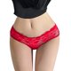 thumbnail image 1 of Gibobby Tangas de sexy mujer Bragas de encaje sexy para mujer Tanga Ropa interior de algodón de tiro bajo Calzoncillos de bikini de encaje recortado(Rojo,G), 1 of 5