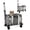 Gray, variant on Cat and Dog Carrier with Wheel Rolling Pet Carrier with Telescopic Treatment, Shoulder Strap and Pet Bag, Black and Grey