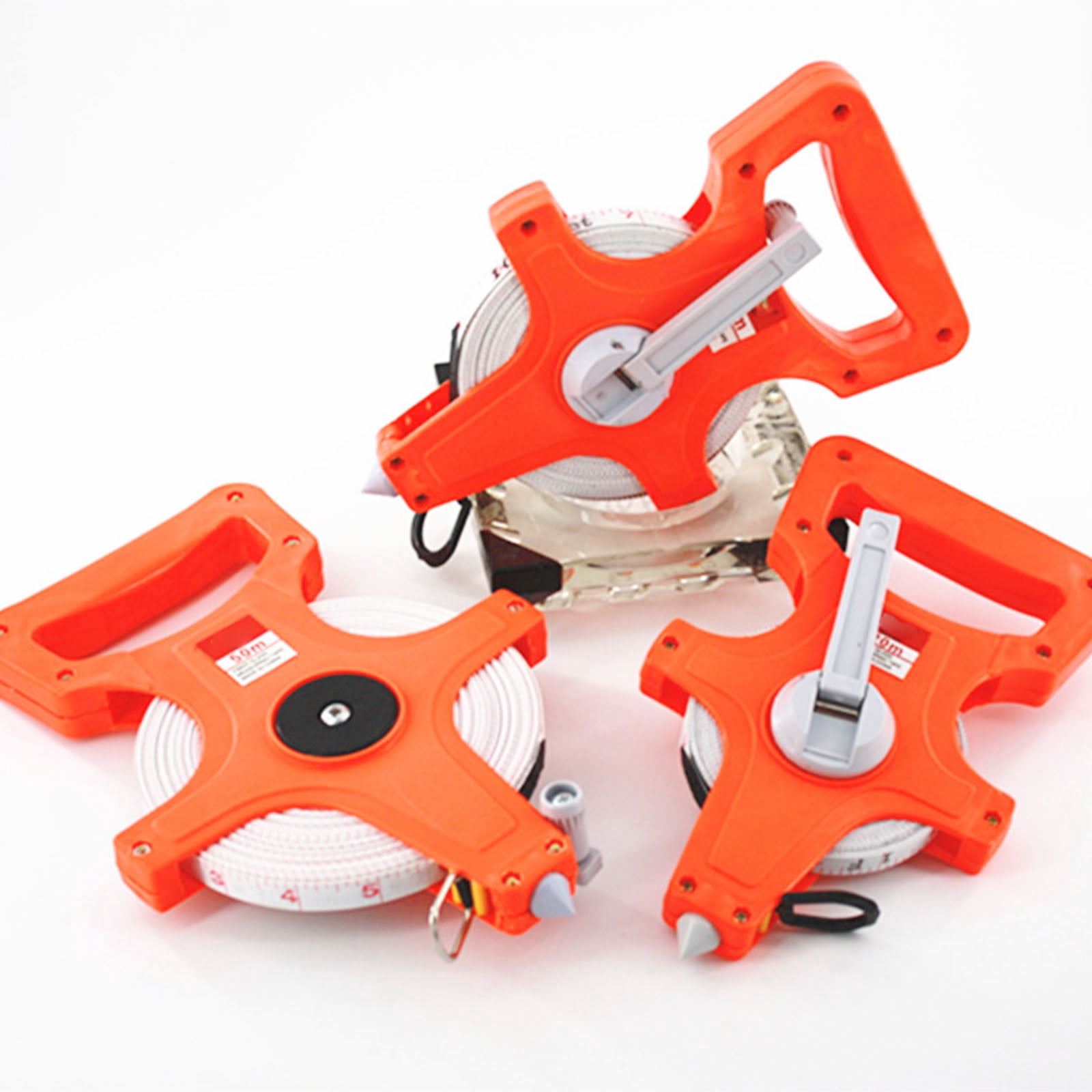 PVC Tape Measure Open Reel Tape Measure For Accurate 20M 30M 50M 100M Measurements Fiberglass Tape Measure