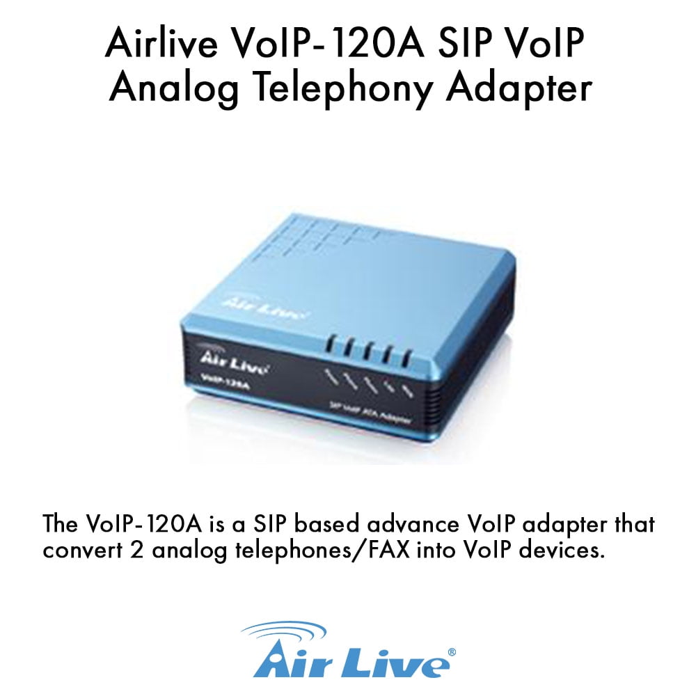 Airlive VoIP120A SIP VoIP ATA Adapter