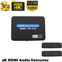 HDMI Audio Extractor Support 4K 60Hz HDMI Audio Converter Adapter Splitter Extractor