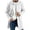 White, variant on Fanshiluo Men's Mid‑Length Single Breasted Button Blend Coat, Long Sleeve Casual Outerwear,Size S-3XL