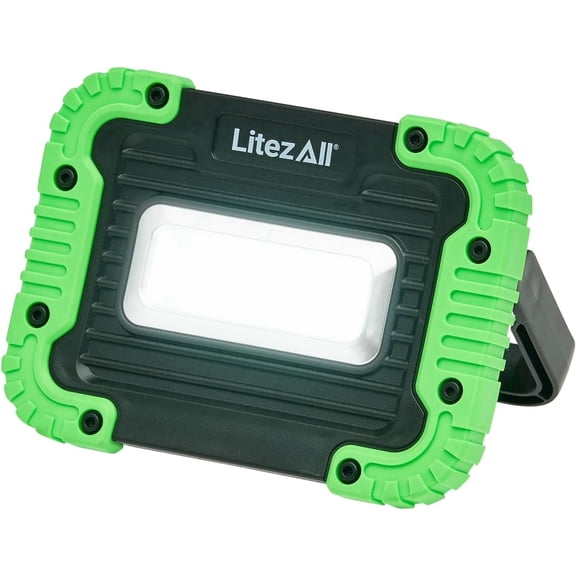 LitezAll 1000-Lumen Work Light, Compact LED Utility Light with 7-Position Adjustable Kickstand