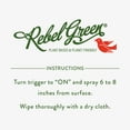 thumbnail image 4 of Rebel Green Sparkling Glass Cleaner - Streak Free Glass Cleaner Spray - Natural Glass & Surface Spray for Windows, Mirrors, & More - Scented with Peppermint & Lemon - (16 Ounce Bottles, 2 Pack), 4 of 7