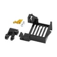 thumbnail image 1 of Adaptador de montaje de servo para coche RC, reemplazo directo de tornillos de titanio de alto rendimiento, fácil de instalar. Negro, 1 of 9