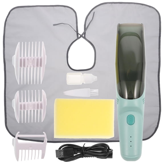 LOLIPPYY 1 Set Baby Hair Trimmer Newborn Nail Care Set ABS Green Waterproof Haircut Kit