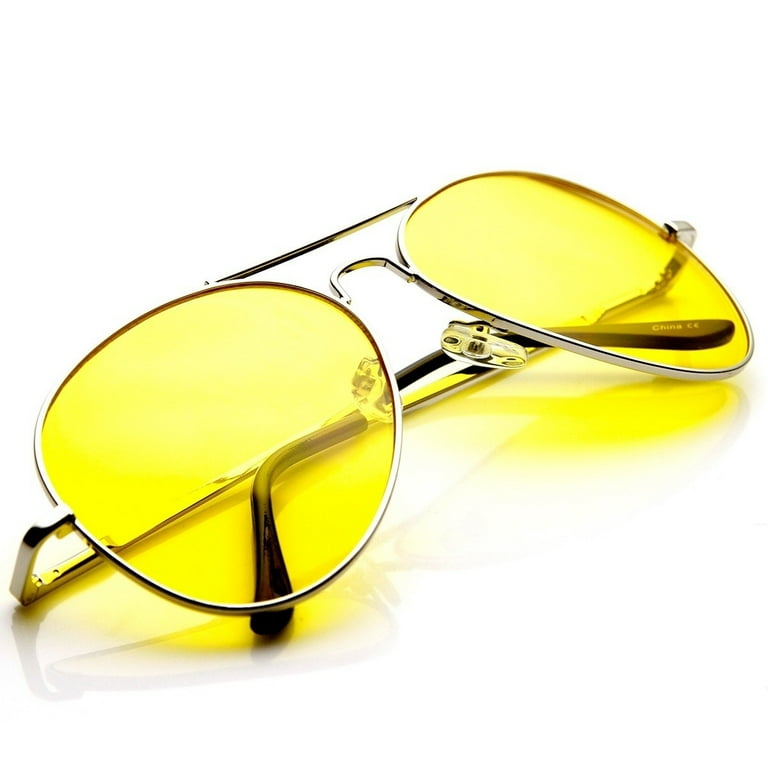 Aviator best sale sunglasses yellow