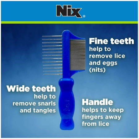 Nix Premium Metal Two-Sided Comb, 1 Each