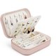 thumbnail image 1 of Joyero de viaje de diseño compacto, pequeño organizador para mujeres, estuche de cuero PU de tamaño perfecto, calidad superior con espacio multifuncional (regalo personalizado), 1 of 7