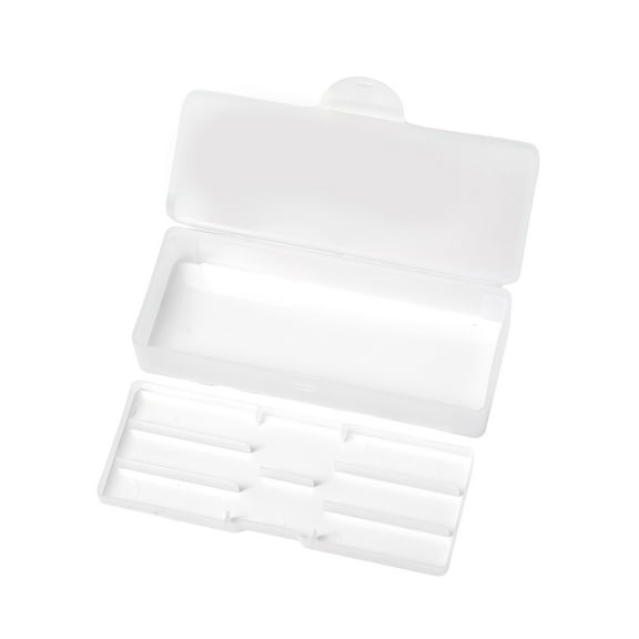 Manicure Pedicure Tools Storage Box Clear Double Layer Personals Storage Box for Nails Pens Nails Brush Nails Art Tools