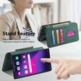 thumbnail image 3 of Case for Samsung Galaxy A14 5G Detachable Magnetic Wallet Phone Case for Men Women, RFID Blocking Material Retro Folio Flip Leather Case with 3 Card Slots for Samsung Galaxy A14 5G, Green, 3 of 10