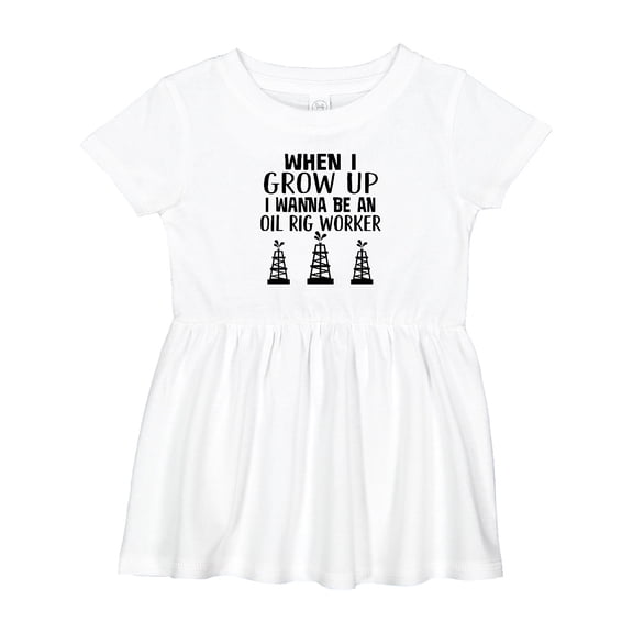 Inktastic Future Oil Rig Worker Girls Baby Dress