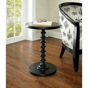 Saltoro Sherpi Black Round Spindle Table