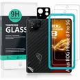 thumbnail image 1 of wonima11 Ibywind 2 Pack Screen Protector For Asus ROG Phone 8 Pro 5G 6.78",9H Hardness Tempered Glass,With 1Pc Camera Lens Protector,1Pc Back Carbon Fiber Film, 1 of 1