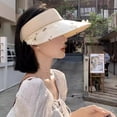 thumbnail image 3 of LinYooLi Japanese Purchasing Agent For Three-Dimensional Flower Grass Woven Empty Top Hat, Women's Summer Large Brim Sun Shading And Sun Protection Hat, Beach Sun Hat, 3 of 9