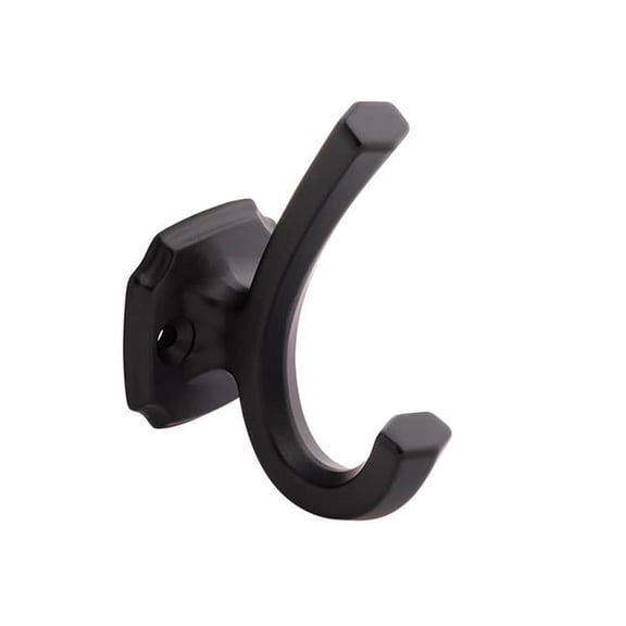 Belwith BWH077870 MB Center-Center Style Cabinet Hook, Matte Black