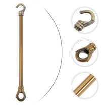 HOOWIFFY Ceiling Light Part Light Brown Chandelier Pole with Hook for Lighting Fixtures