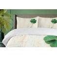 thumbnail image 4 of Ambesonne Clover Duvet Cover Set, Close up Photo of Shamrock, 2-Calking, Champagne Off White, 4 of 7