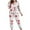 White-4, variant on qelini Pajama Sets for Women Heart Print Crewneck Long Sleeve Shirt and Pant Sleepwear Soft Party Loungewear
