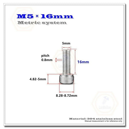 

M3 M4 M5 M6 304 Stainless Steel Allen Hex Socket Cap Head Screws Bolts DIN912