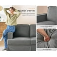 thumbnail image 2 of Merluxy Modern Sofa, 89 inch Slipcovered Sofa, 3 Seater Sofa Couch for Living Room, Linen Grey Extra Deep Couch, 2 of 5