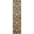 thumbnail image 6 of SAFAVIEH Infinity Axel Geometric Polyester Area Rug, Green/Brown, 5'1" x 7'6", 6 of 8