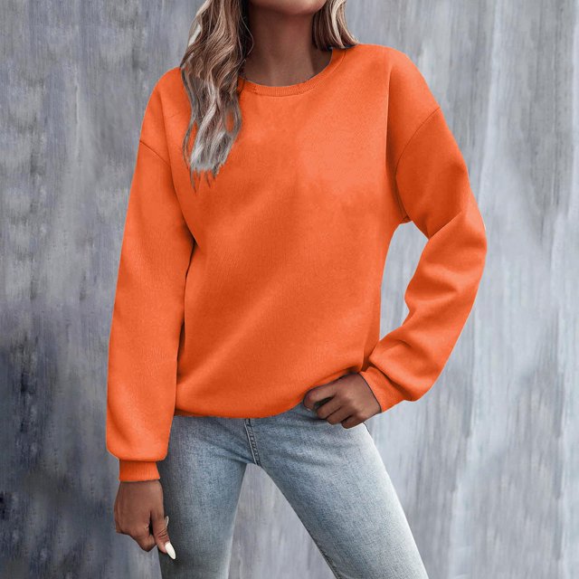 IMENGL Chandail en Molleton à Col Rond Mignon Surdimensionné, Hiver, Rouge 2TG, Taille m-3TG