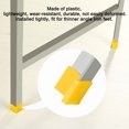 thumbnail image 6 of 10 Pcs Yellow Plastic Angle Iron Foot Pad L Shaped Edge Leg Cover 25mmx25mm, 6 of 7