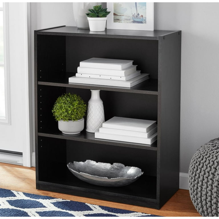 Black oak bookcase discount
