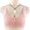 Pink, variant on Womens Bralettes Lace Bras Women Fashion Casual Lace Front Button Underwear Without Rims Vest Lace Plus Size Bra Front Closure Bras For Women wireless bras Comfortable Bras Pink XL
