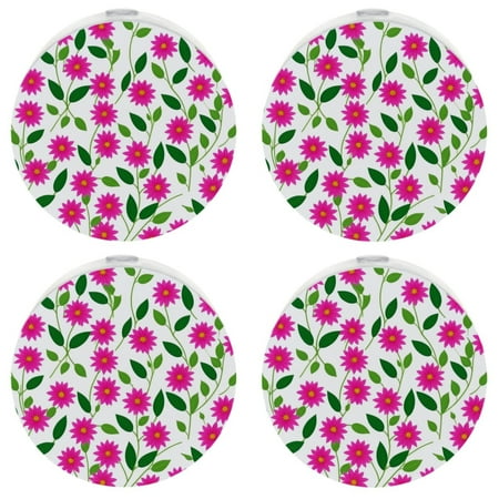 

YZUOUZY Bedside Lamps Lamps for Bedroom 4 Pack Pink Diasy Flowers